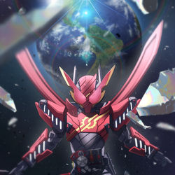 This is a pixiv picture whose title is 月には兎.
