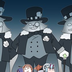This is a pixiv picture whose title is 조별과제 Teamwork.