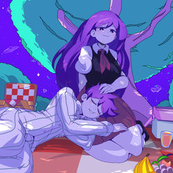 This is a pixiv picture whose title is HERO & MARI (OMORI) comm.