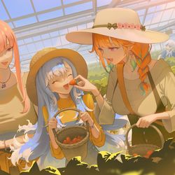 This is a pixiv picture whose title is イチゴ狩りに行こう！！！.
