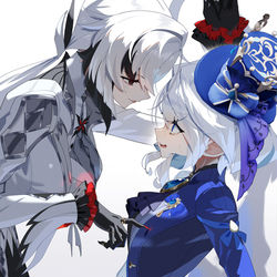 This is a pixiv picture whose title is フ「よ、ようこそ召使…。」.