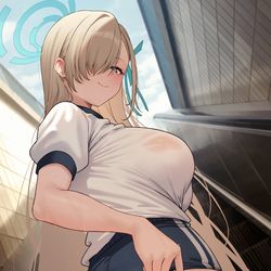 This is a pixiv picture whose title is パンツ見る？.
