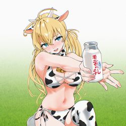 This is a pixiv picture whose title is モニカの美味しい乳.