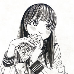 This is a pixiv picture whose title is 原稿ができた.