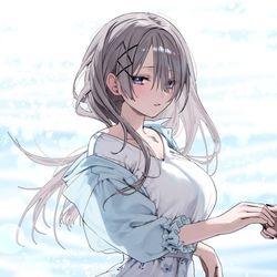 This is a pixiv picture whose title is 春の海.