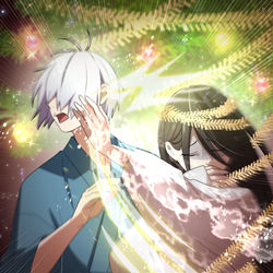 This is a pixiv picture whose title is 幸運EX＋＋＋バディによる哭倉村RTA㉞.