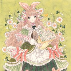 This is a pixiv picture whose title is GRASSLAND BUNNY.