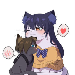 This is a pixiv picture whose title is 🐱🐱.