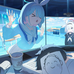 This is a pixiv picture whose title is arona.