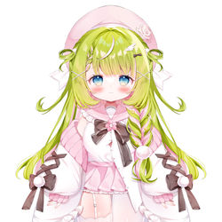 This is a pixiv picture whose title is 〖 お仕事 〗 もちねりね様  live2dパーツ分けイラスト.