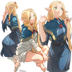 This is a pixiv picture whose title is マルシルの髪型練習.