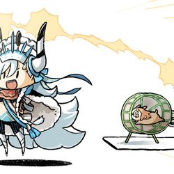 This is a pixiv picture whose title is ハムハム発電所。.