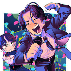 This is a pixiv picture whose title is カラオケ.