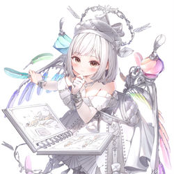 This is a pixiv picture whose title is ▼.