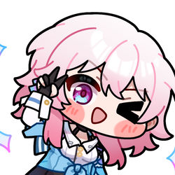 This is a pixiv picture whose title is 三月七，还挺适合这表情的(∠・ω< )⌒☆.
