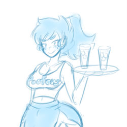 This is a pixiv picture whose title is Poofers Waitress.
