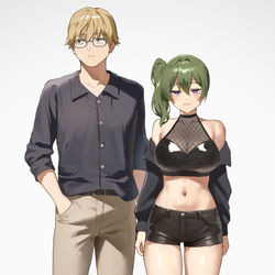 This is a pixiv picture whose title is ユーベルメガネくん.