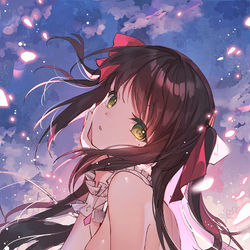 This is a pixiv picture whose title is 春の名残り.
