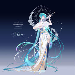This is a pixiv picture whose title is miku.