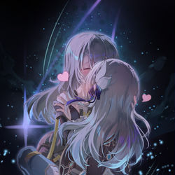 This is a pixiv picture whose title is 亲亲就不疼了.