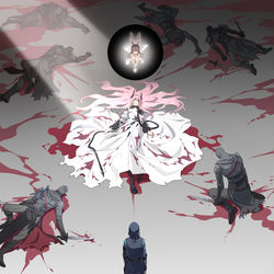 This is a pixiv picture whose title is 被杀死的花田.