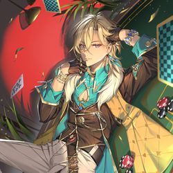 This is a pixiv picture whose title is 砂金.
