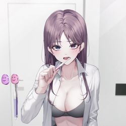 This is a pixiv picture whose title is 🪥.