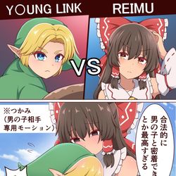 This is a pixiv picture whose title is スマブラに参戦した霊夢.