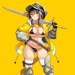 This is a pixiv picture whose title is 戦士っぽいの.