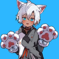 This is a pixiv picture whose title is ねこ少年.