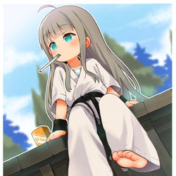 This is a pixiv picture whose title is 空手小萝萝~.