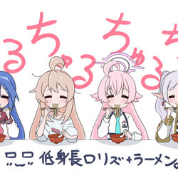 This is a pixiv picture whose title is =ω=ちゅるちゅるラーメン.