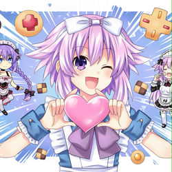 This is a pixiv picture whose title is Maid Neptune.