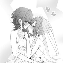 This is a pixiv picture whose title is ささやくように恋を唄う.