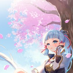 This is a pixiv picture whose title is 神里綾華🌸.