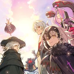 This is a pixiv picture whose title is 愛しき復讐者達.