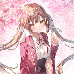 This is a pixiv picture whose title is pink.