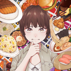 This is a pixiv picture whose title is 迷うってことはたぶんそんな腹減ってない.