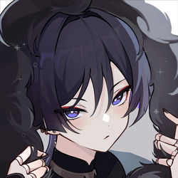 This is a pixiv picture whose title is scara in his fatui uniform ^^.