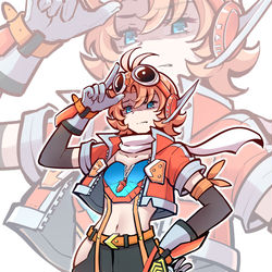 This is a pixiv picture whose title is 蒸汽歌查德娘！.