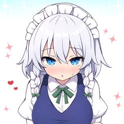 This is a pixiv picture whose title is たくし上げ咲夜さん.