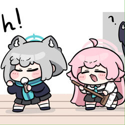 This is a pixiv picture whose title is 清掃時間(청소시간).