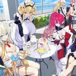 This is a pixiv picture whose title is ルルハワ・アフタヌーンティー.