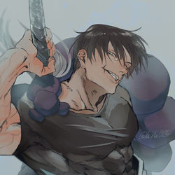 This is a pixiv picture whose title is 伏黒甚爾.