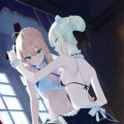 This is a pixiv picture whose title is Wアルトリア.