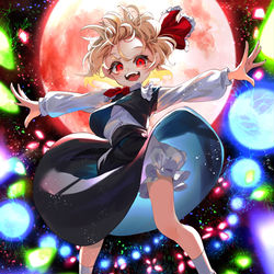This is a pixiv picture whose title is 闇符「ディマーケイション」.