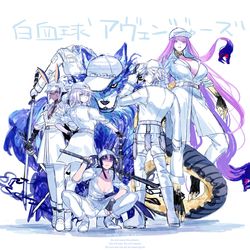 This is a pixiv picture whose title is 【はたらく細胞パロ】白血球アヴェンジャーズ.