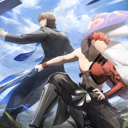 This is a pixiv picture whose title is 共闘.