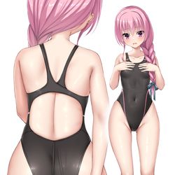 This is a pixiv picture whose title is 競泳水着あやせ.