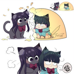 This is a pixiv picture whose title is 🐱🛡️🐱 🐱🐱💬.